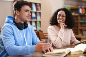 people studying together