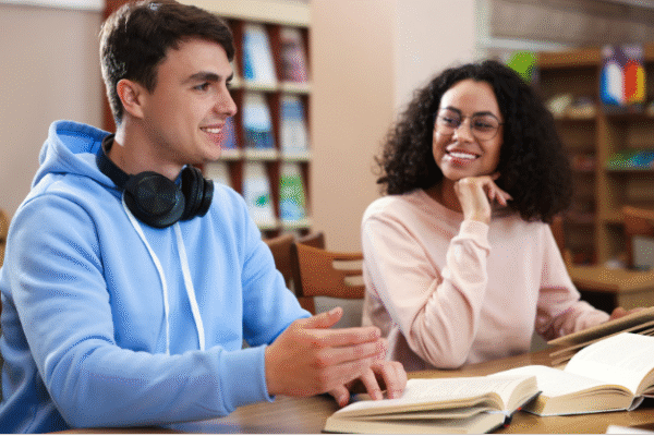 people studying together